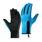 Touch Screen Snow Cycling Hand Gloves - Blue XL