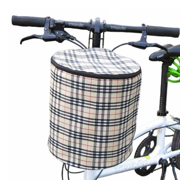 Detachable Bike Bicycle Front Basket(Beige)