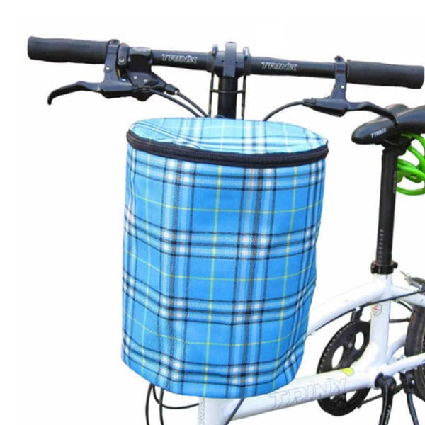 Detachable Bike Bicycle Front Basket(Blue)