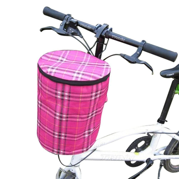 Detachable Bike Bicycle Front Basket(Pink)