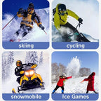 4000ma lithium battery heated gloves, three-speed temperature control, suitable for winter warm riding, skiing and motorcycle