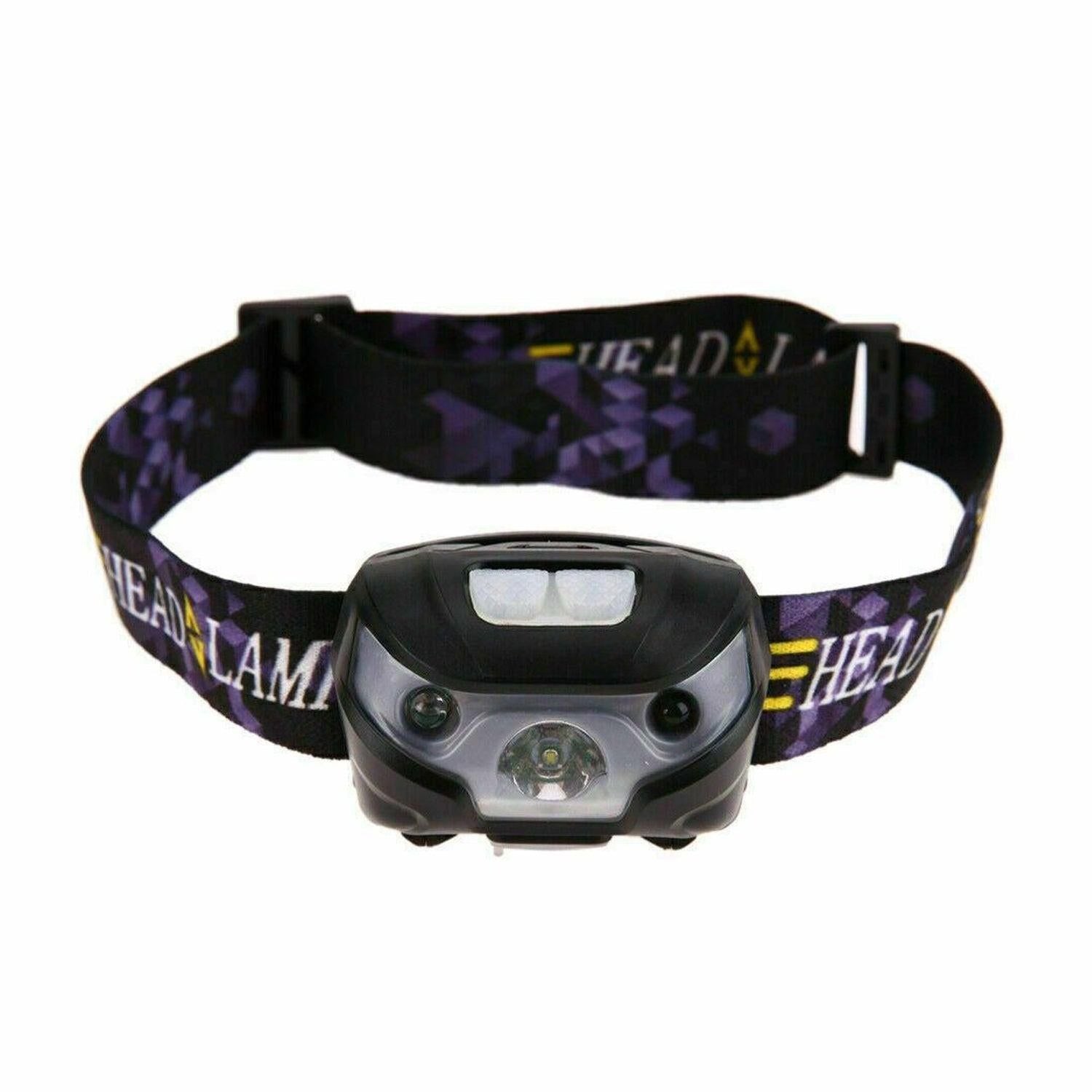 Headlamp Flashlight USB Rechargeable 1200 mAh Super Bright White LED Waterproof Bright Flashlight for Outdoors (2 Pack)