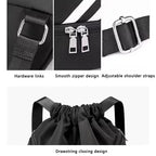 Large Capacity Sports Drawstring Backpack, Multifunctional Outdoor Training Gym Bag for Basketball Football Swimming Travel