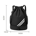 Large Capacity Sports Drawstring Backpack, Multifunctional Outdoor Training Gym Bag for Basketball Football Swimming Travel
