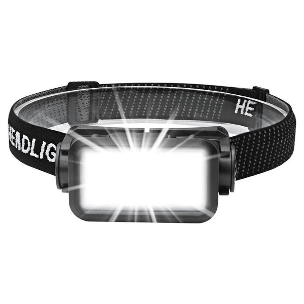 LED Headlight Motion Sensor Flashlight IPX4 Waterproof 5 Speed Rotatable USB Rechargeable Light for Fishing Hiking