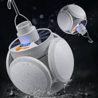 Outdoor Hiking Tent LED Solar Football Bulb Spotlights USB DC Rechargeable Portable Lantern Flashlight