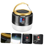 Solar Flashlight - USB Rechargeable LED Camping Light, Foldable Portable Phone Charging for Outdoor Travel
