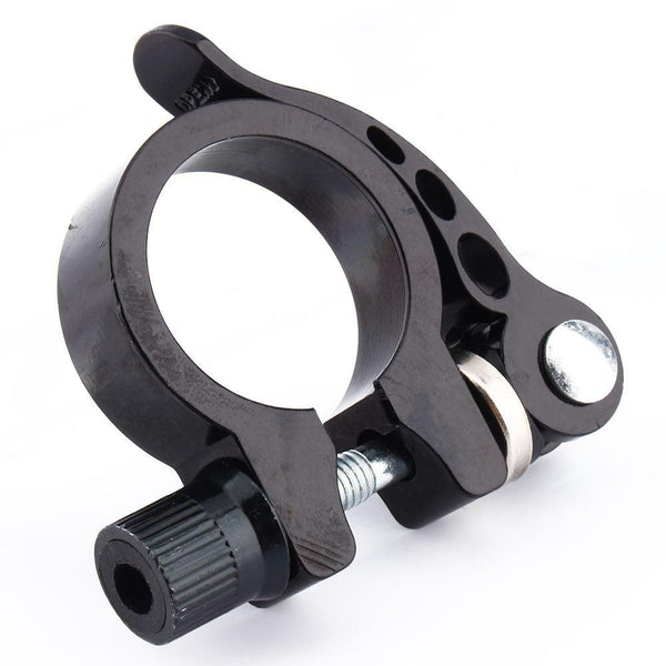Quick Release Bicycle Seatpost Clamp -  Black Alloy