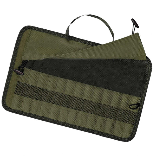 Outdoor Camping Cutlery Storage Bag Portable Roll Up Pouch Bag Cutlery St