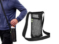 Water Bottle Mesh Carrier Bag Water Bottle Holder with Shoulder Strap Black