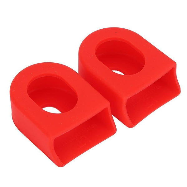 1 Pair 2Pcs Bike Crank Arm Protector - Red