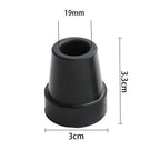 4pcs Rubber Walking Stick Ferrule Noise-reducing 19mm Durable Heavy Duty