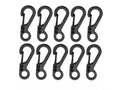 10Pcs Mini Carabiner Clip Metal Spring Snap Hooks Paracord Lanyard Hanging Clips