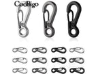 10Pcs Mini Carabiner Clip Metal Spring Snap Hooks Paracord Lanyard Hanging Clips