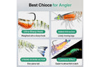 3X Durable TPE Fishing Tackle Prawn Shrimp Trout Bream Flathead Cod Jew Bass Lure - Black+Red+Orange-3 Packs