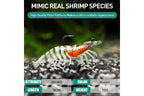 3X Durable TPE Fishing Tackle Prawn Shrimp Trout Bream Flathead Cod Jew Bass Lure - Black+Red+Orange-3 Packs