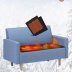 Heated Sleeping Bag Pad 5 Heating Zone 3-Level Temperature USB Power Warm Mat (Orange)