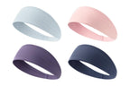 4 Pack Fitness Sweat Headbands Wide Elastic Sports Headbands for Workout Yoga