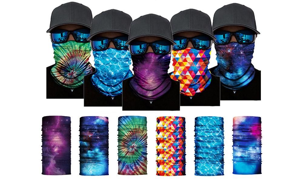 Cycling Mask Neck Tube Warmer Reusable Windproof Scarf UV Resistance Outdoor Sports Washable Face Neck Mask Cover(Navy)
