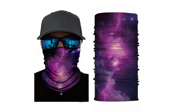 Anti-UV Dust-proof Wind-proof Cycling Mask Scarf - Purple