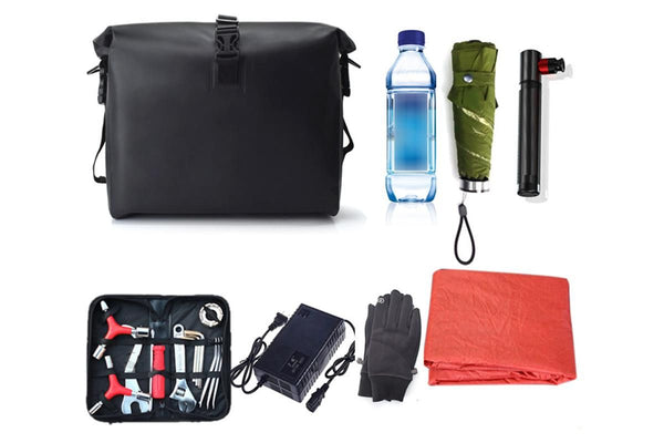9L Bike Handlebar Bag Cycling Front Frame Tube Bag Bicycle Front Storage Pouch
