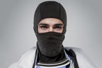 Windproof Thermal Face Mask Headgear for Outdoor Sports - Pure Black