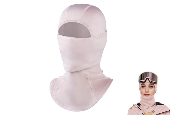 Windproof Thermal Face Mask Headgear for Outdoor Sports - Sakura Pink