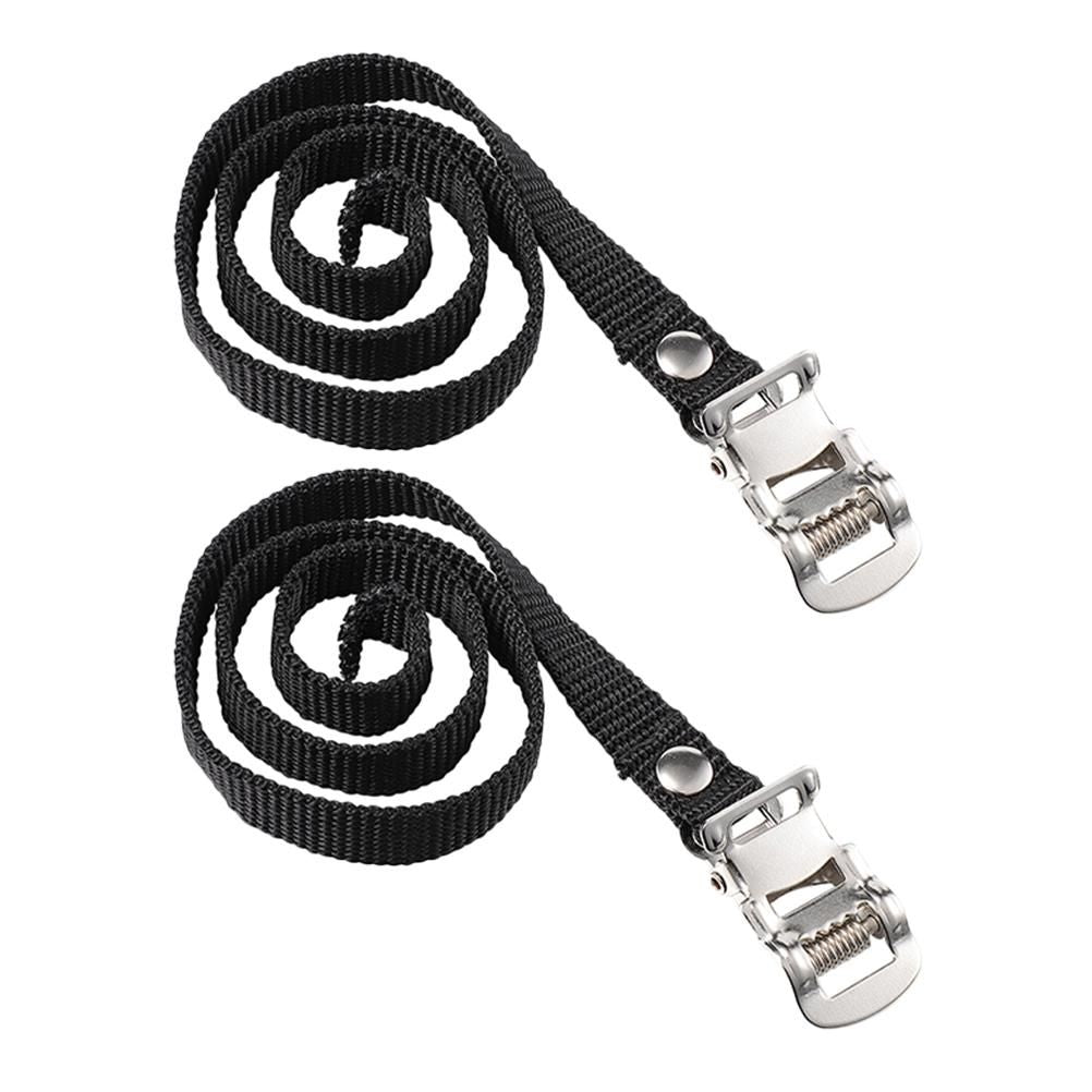 2pcs Sports Bike Pedal Straps Bike Toe Straps Nylon Pedal Straps Gym Adjustable Bike Pedals Straps