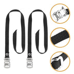 2pcs Sports Bike Pedal Straps Bike Toe Straps Nylon Pedal Straps Gym Adjustable Bike Pedals Straps