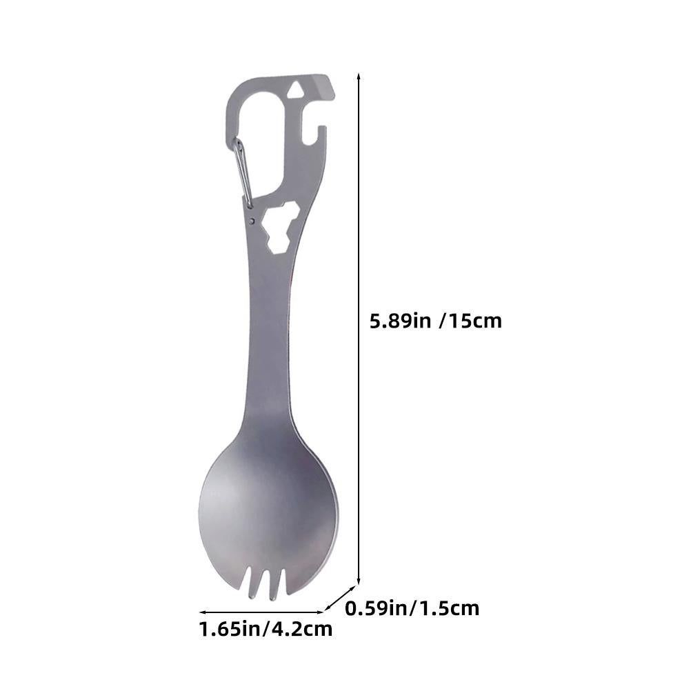 Camping Bottle Opener Spoon Portable Tool Fork Spoon Multi-use Camping Fork Outdoor Fork