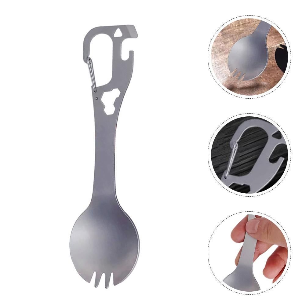 Camping Bottle Opener Spoon Portable Tool Fork Spoon Multi-use Camping Fork Outdoor Fork