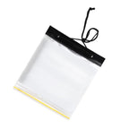 Outdoor Waterproof Map Bag Plastic Self-sealing Bag Transparent Stationery Bag White (Without Map)