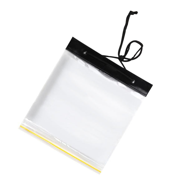 Outdoor Waterproof Map Bag Plastic Self-sealing Bag Transparent Stationery Bag White (Without Map)