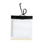Outdoor Waterproof Map Bag Plastic Self-sealing Bag Transparent Stationery Bag White (Without Map)