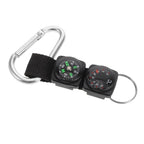 Portable Carabiner Compass Metal Compass Backpacking Compass Hiking Essentials Multifunctional Hiking Compass With Carabiner