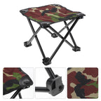 Portable Mini Folding Stool Camouflage Pattern Fishing Camping Stool Chair Outdoor Small Seat For Outdoor Hiking Gardening Beach Travelling
