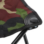 Portable Mini Folding Stool Camouflage Pattern Fishing Camping Stool Chair Outdoor Small Seat For Outdoor Hiking Gardening Beach Travelling