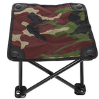 Portable Mini Folding Stool Camouflage Pattern Fishing Camping Stool Chair Outdoor Small Seat For Outdoor Hiking Gardening Beach Travelling