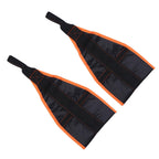 1 Pair of Hanging Thicken Nylon Straps Pull-up Belts Abdominal Muscles Training Chinup Bar Mounted Gym Supplies (Orange Black)