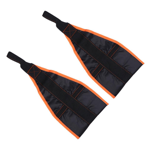 1 Pair of Hanging Thicken Nylon Straps Pull-up Belts Abdominal Muscles Training Chinup Bar Mounted Gym Supplies (Orange Black)