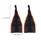 1 Pair of Hanging Thicken Nylon Straps Pull-up Belts Abdominal Muscles Training Chinup Bar Mounted Gym Supplies (Orange Black)