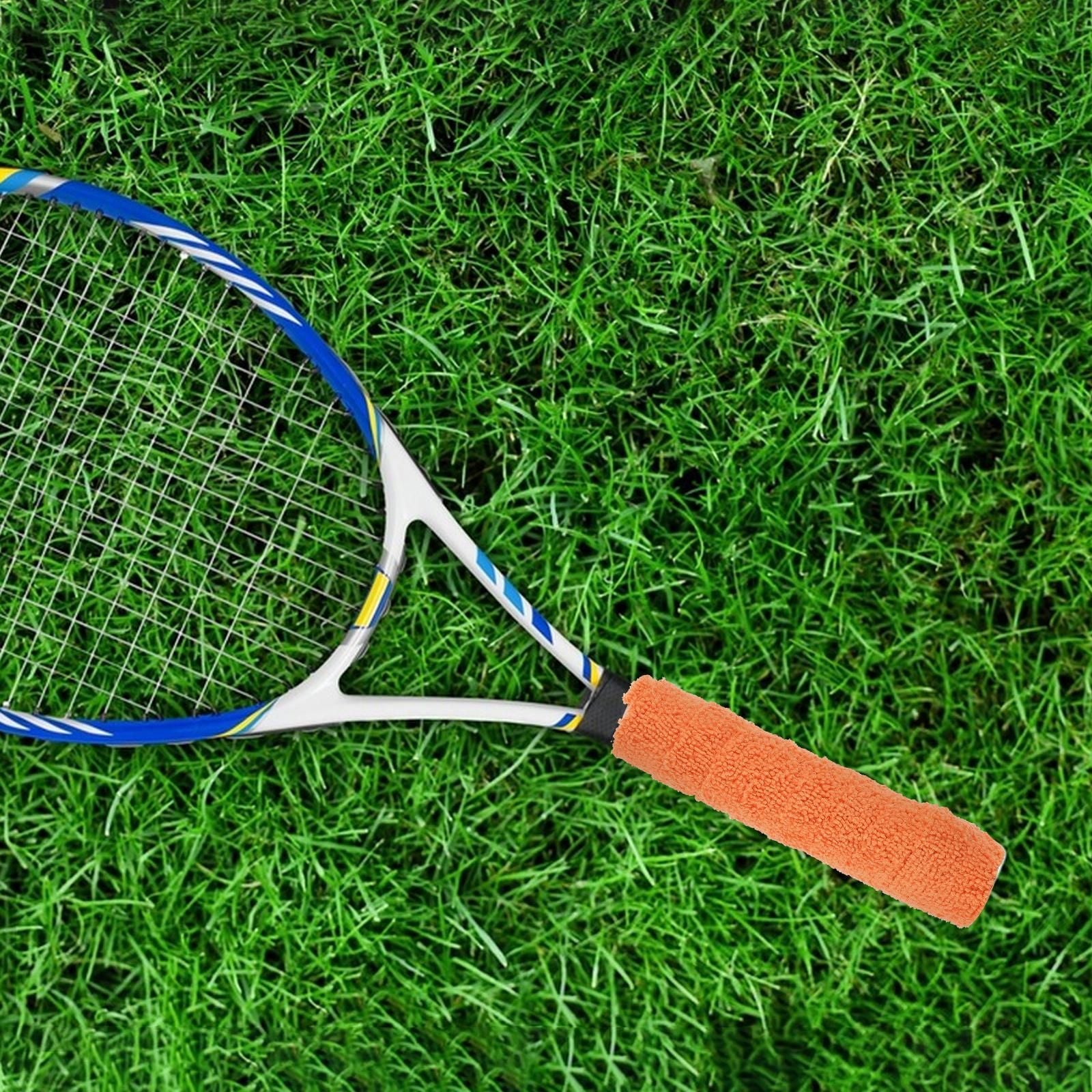 1 Roll Tennis Racket Grip Tape Fiber Towel Grip Tape for Tennis Badminton Rackets Multi-Functional Anti-Slip Sweat Absorbent Overgrip for Sports Enthusiasts