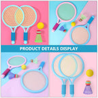 1 Set Boys Badminton Racket Training Outdoor Sports Leisure Toys Badminton Set