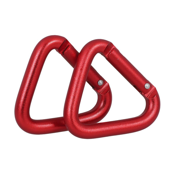 2Pcs Climbing Buckles Climbing Carabiners Triangle Hanging Buckles Locking Climb Carabiners