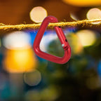 2Pcs Climbing Buckles Climbing Carabiners Triangle Hanging Buckles Locking Climb Carabiners