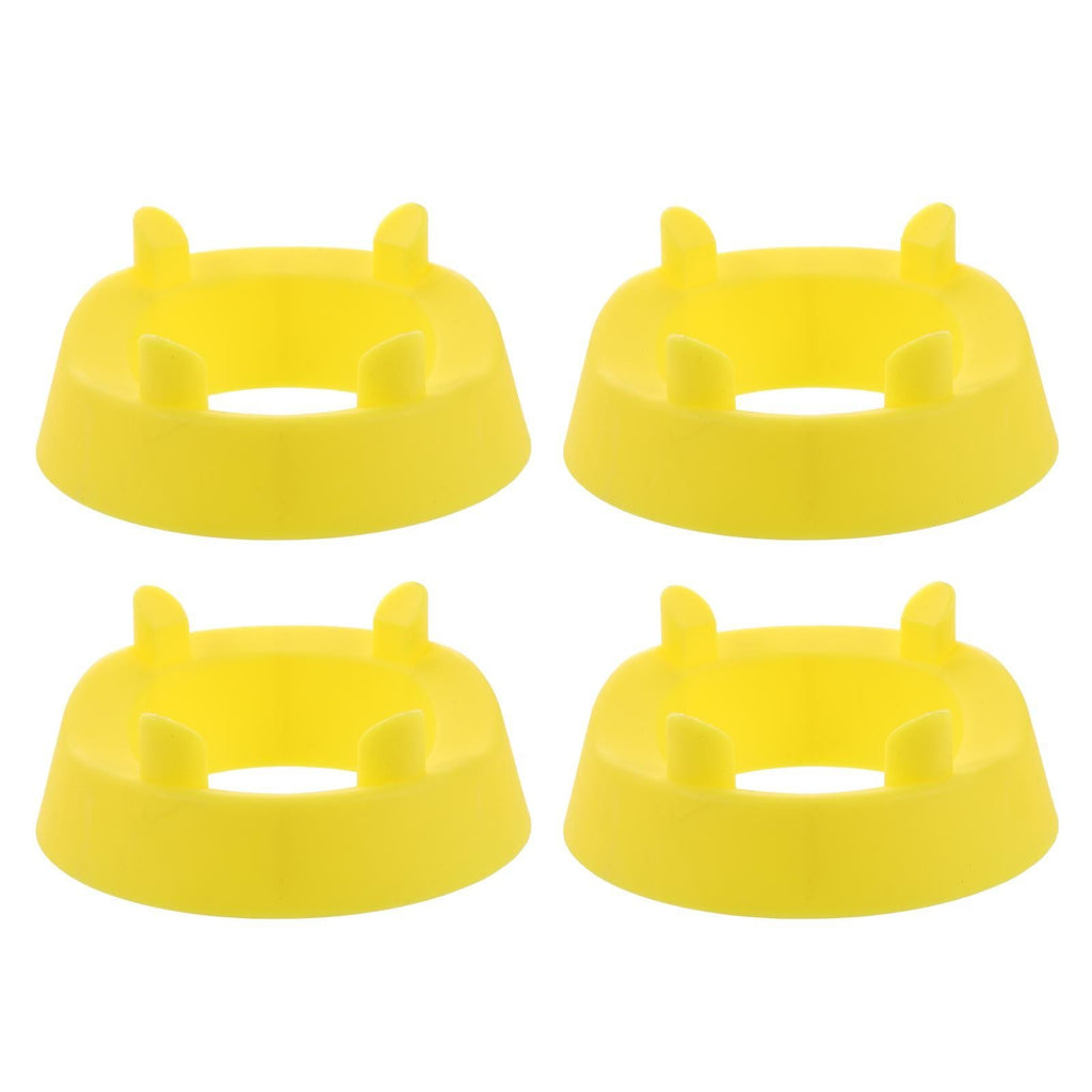 4pcs Football Kicking Tee - Sport Ball Display Rack - Field Goal Kicking Holder Stand - Football Training Equipment Yellow