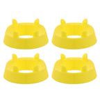 4pcs Football Kicking Tee - Sport Ball Display Rack - Field Goal Kicking Holder Stand - Football Training Equipment Yellow