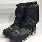 1 Pair Snow Gaiters Lightweight Waterproof Ankle Gaiters for Outdoor Hiking Walking Climbing (Black)
