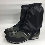 1 Pair Snow Gaiters Lightweight Waterproof Ankle Gaiters for Outdoor Hiking Walking Climbing (Black)