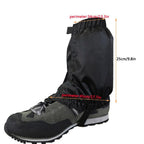 1 Pair Snow Gaiters Lightweight Waterproof Ankle Gaiters for Outdoor Hiking Walking Climbing (Black)